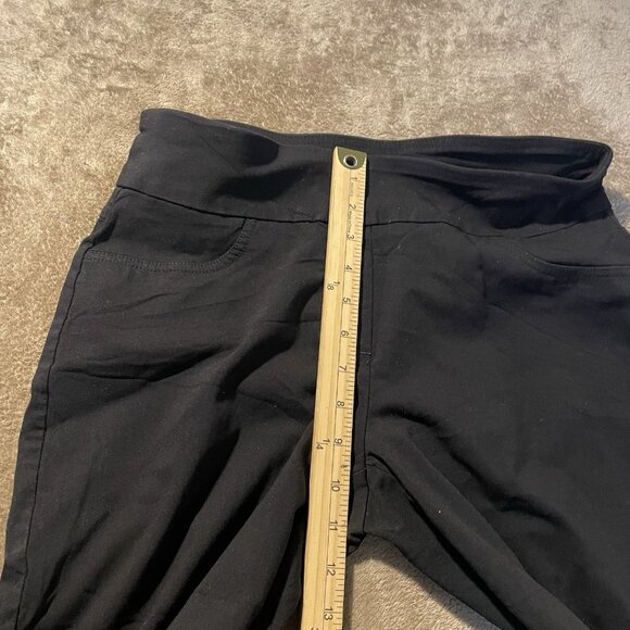 Ruby Rd Pants Womens 8 Capri Black High Rise Stretch Nylon Modest Minimal - Picture 5 of 6